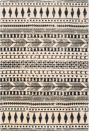 Aztec Aztec Entriee Rug Black cm
