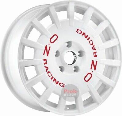 OZ Racing Rally Racing Alloy Wheels In Race White Red Lettering Set Of 4 19 x 8.5 Inch ET38 5x112