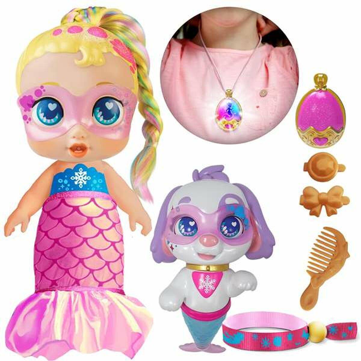 Super Cute Transformable Regi Pupperito Doll Rosa