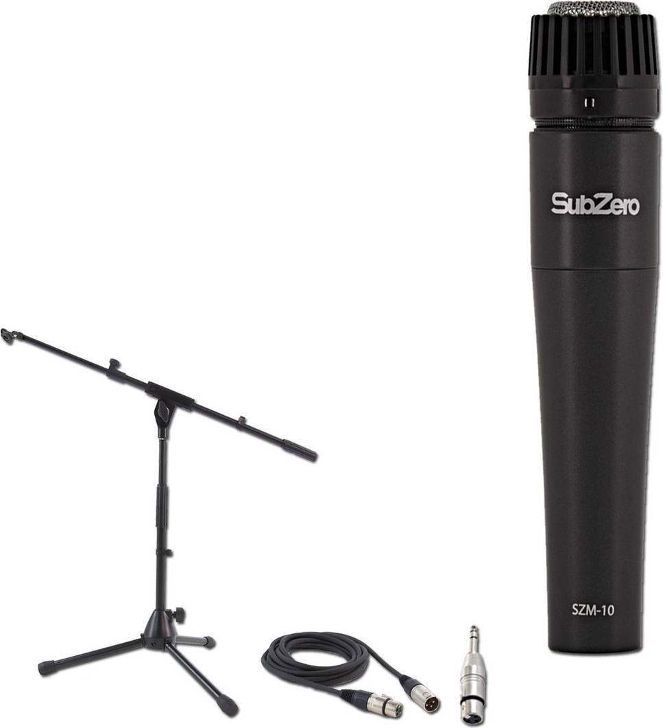 SubZero Dynamic Instrument Mic with Cable and Low Mic Stand