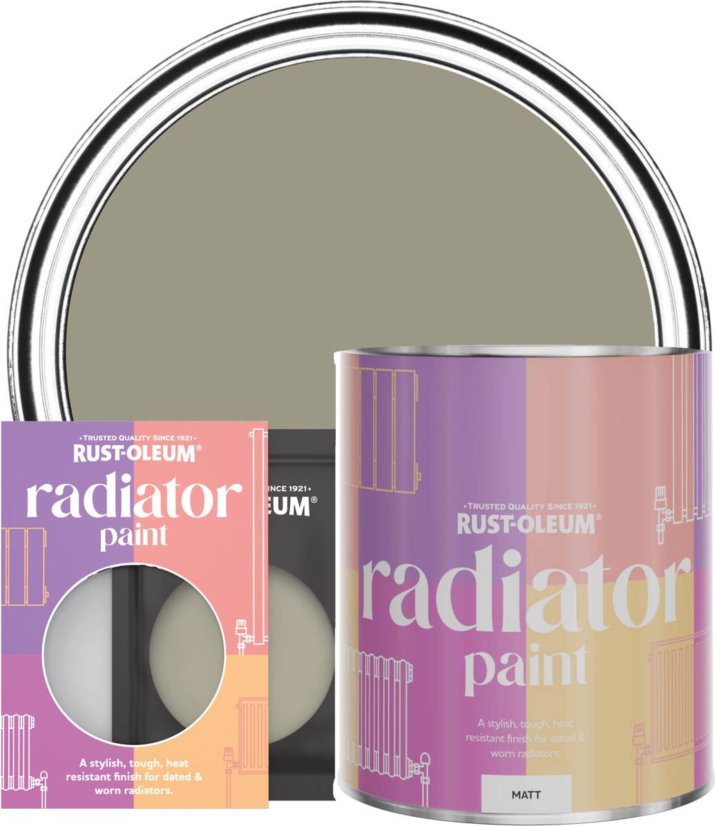 Rust-Oleum Radiator Paint, Matt Finish Grounded Radiator Paint 0.75L