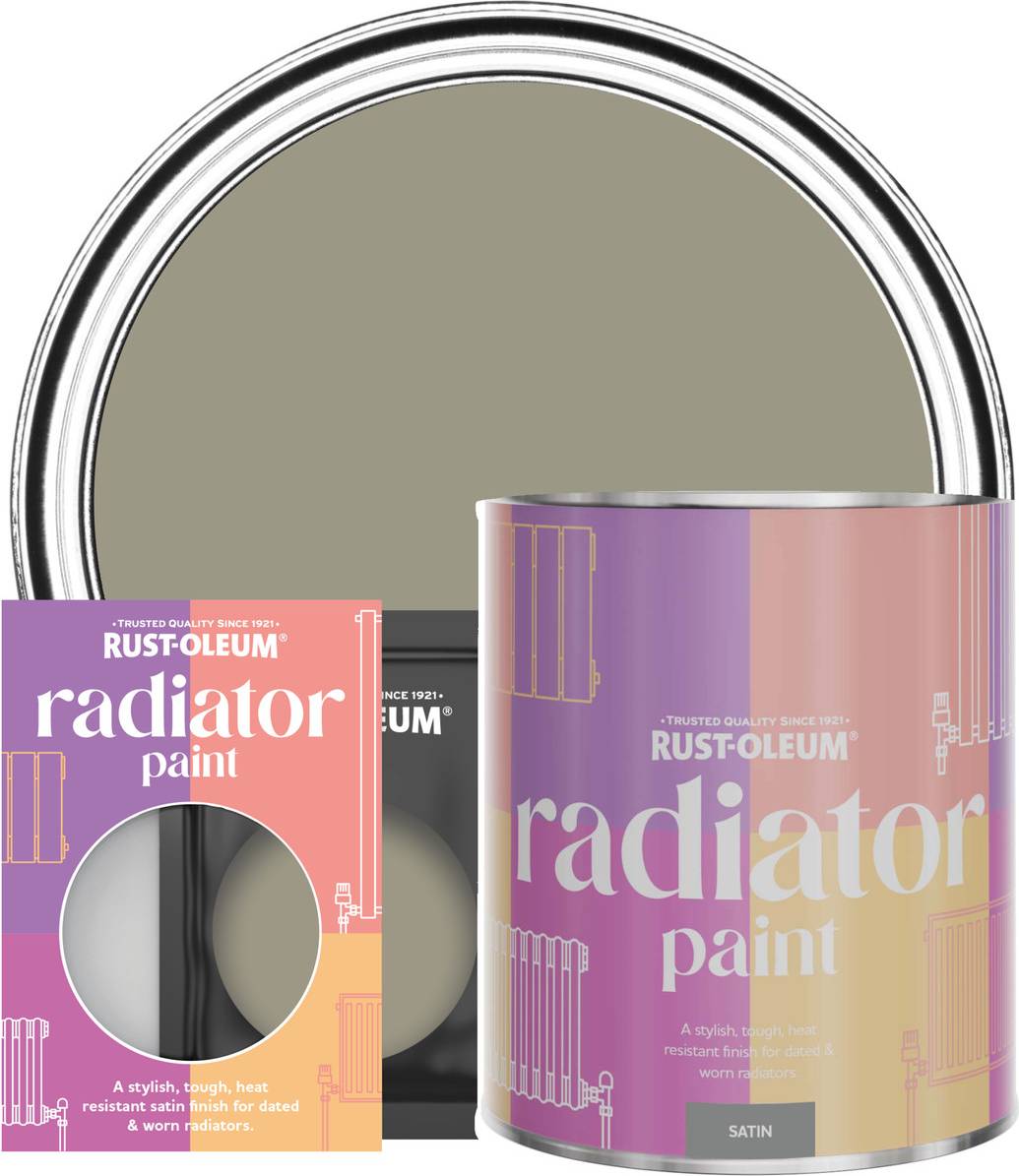 Rust-Oleum Radiator Paint, Satin Finish Grounded Radiator Paint 0.75L