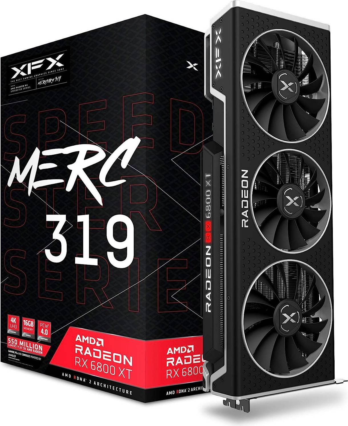 XFX Radeon RX 6800 XT Speedster MERC319 Core HDMI 3xDP 16GB