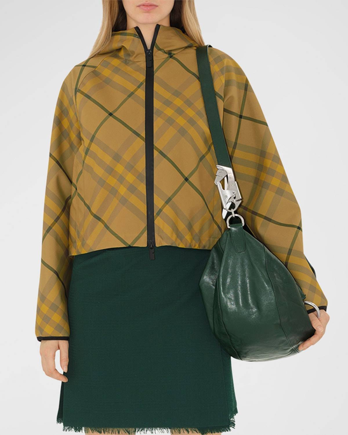 Burberry Rutig Jacka - Grön