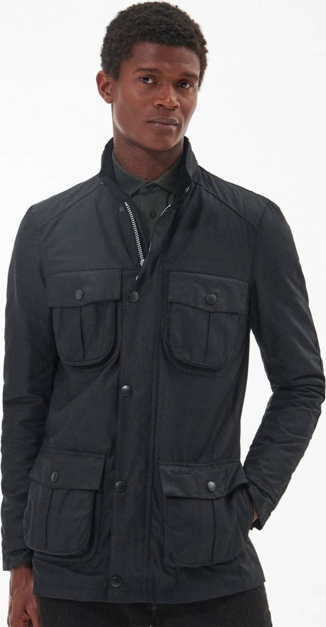 Corbridge Rugged Utility Style Waxed Jacket, Black