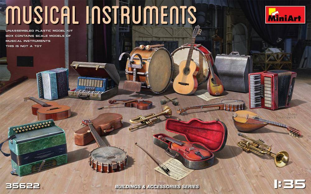 Miniart Musical Instruments 1/35