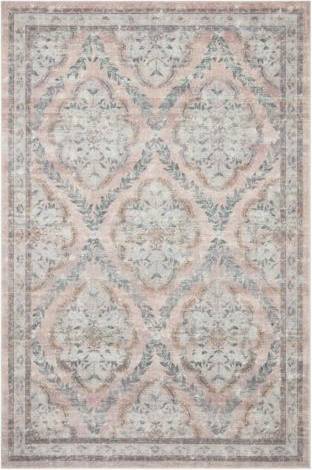 Loloi Area Rug Rifle Loloi Courtyard Pink, Brown