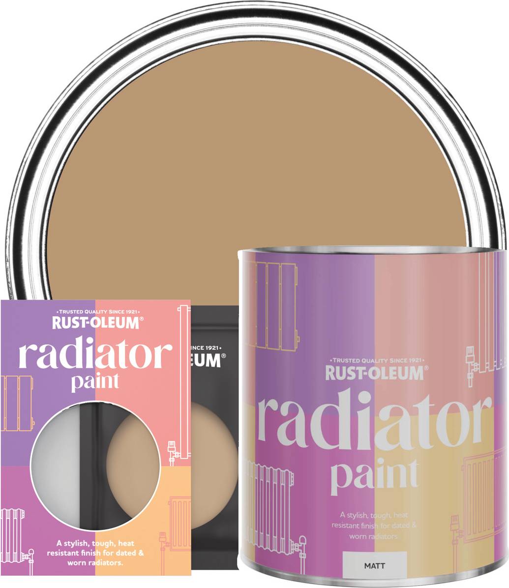 Rust-Oleum Radiator Paint, Matt Finish Fired Clay Radiator Paint 0.75L