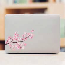 Shein 2sheets Floral Pattern Laptop Protective Sticker