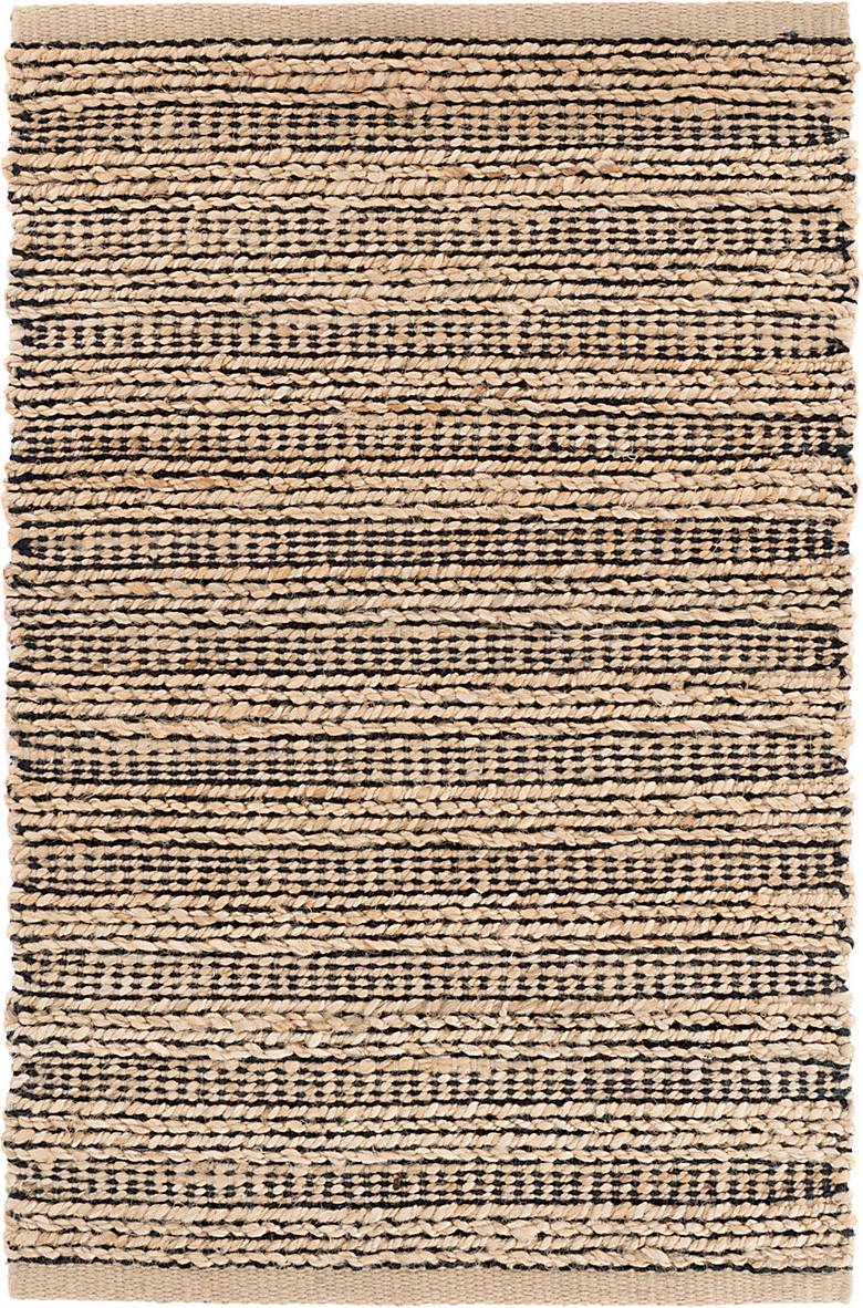 Dash and Albert Rugs Area Rug Dash Albert Simba Striped Black