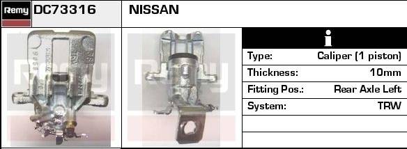 Delco Remy DC73316 Brake Caliper