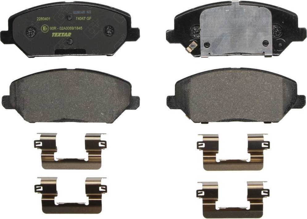 Textar Brake Pad Set Disc Q 2280401