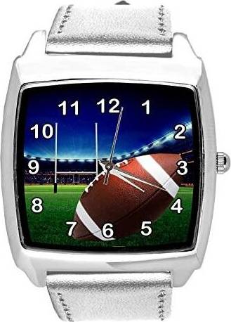 Taport Silver Leather Square for Rugby Fans Blue