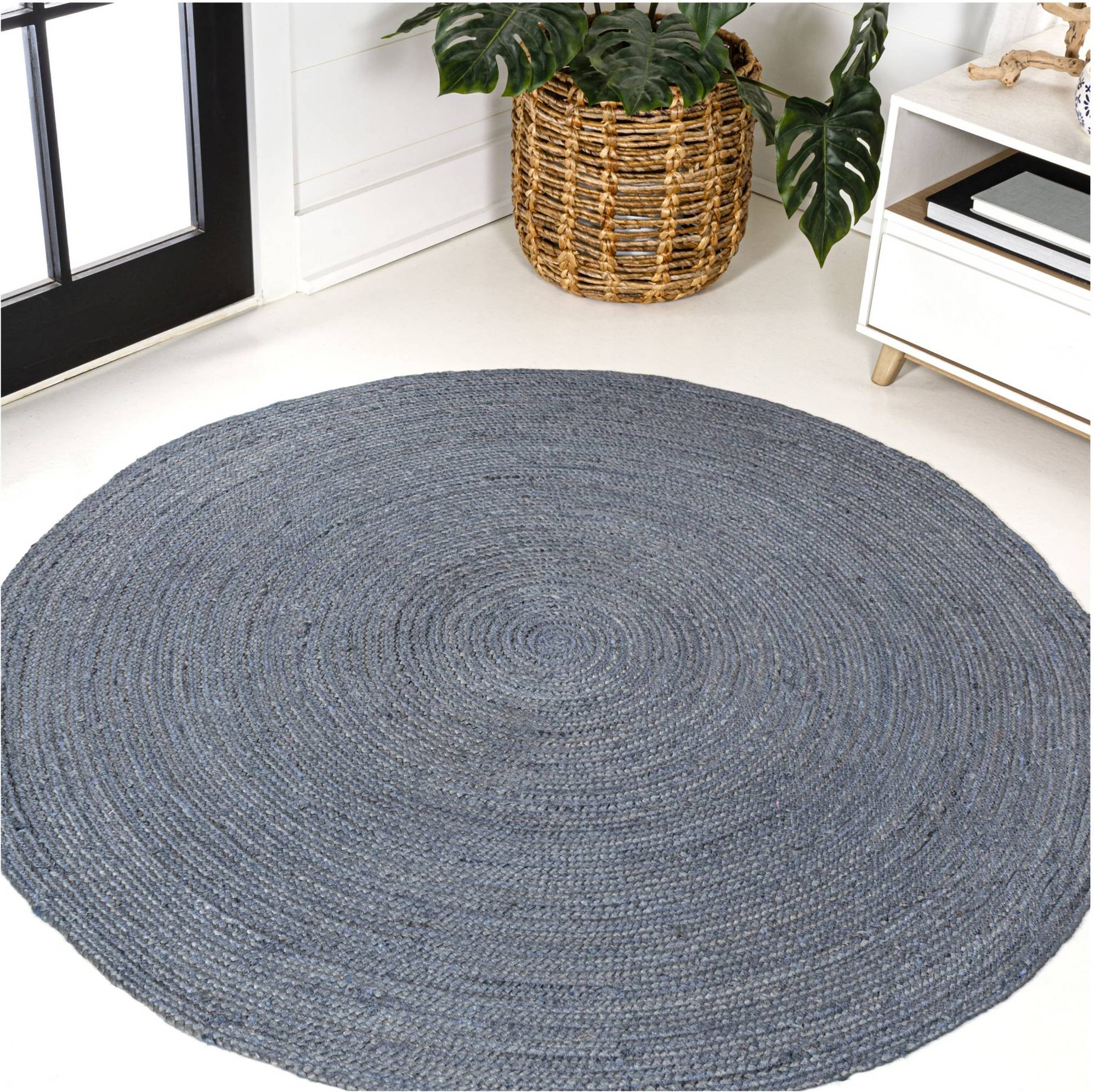 Jonathan Y RNF116-5R Ansa Collection Gray, Blue