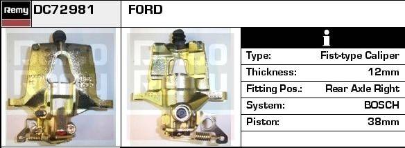 Delco Remy DC72981 Brake Caliper