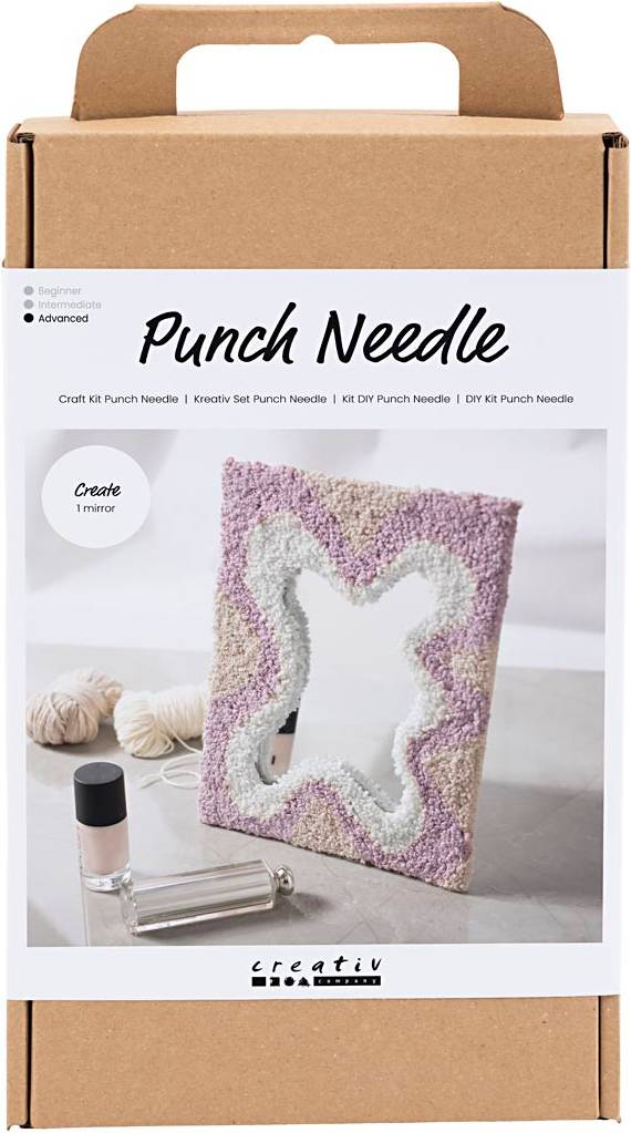 Punch Needle Mirror DIY Kit