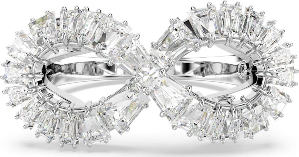 Swarovski Hyperbola Cocktailring Infinity - Vit/Rhodiumpläterad