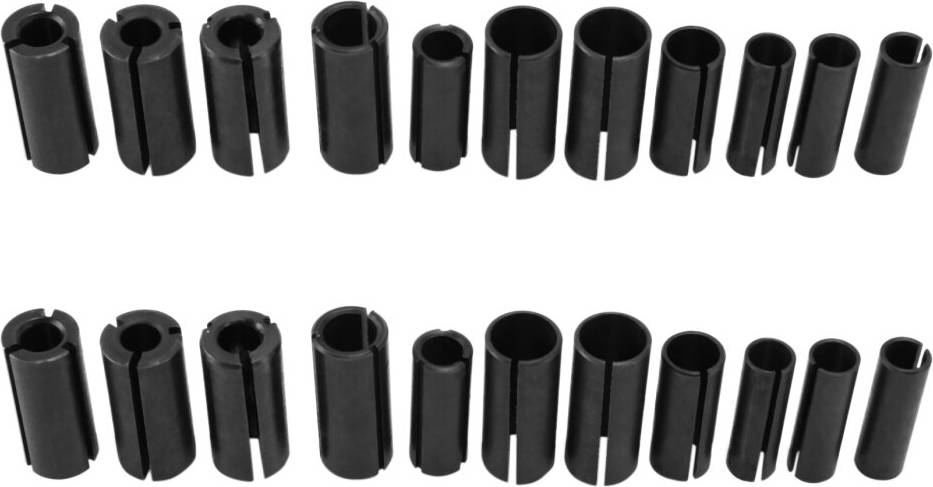 Tlily 18Pcs Conversion Chuck Cnc Router Bit Tool Milling Cutter Adapter Collet Engraving Tool Woodworking Cutter Tool
