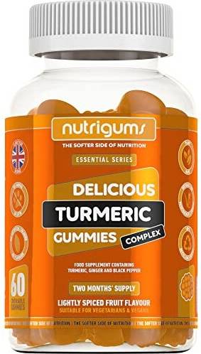 NUTRIGUMS Turmeric Complex 60 Gummies. Light Spiced Fruit Flavour.