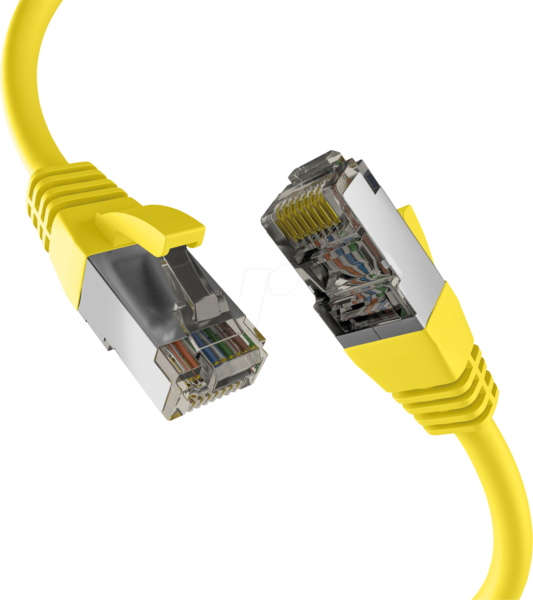 Cat8.1 RJ45 S/FTP Patchkabel - Gul