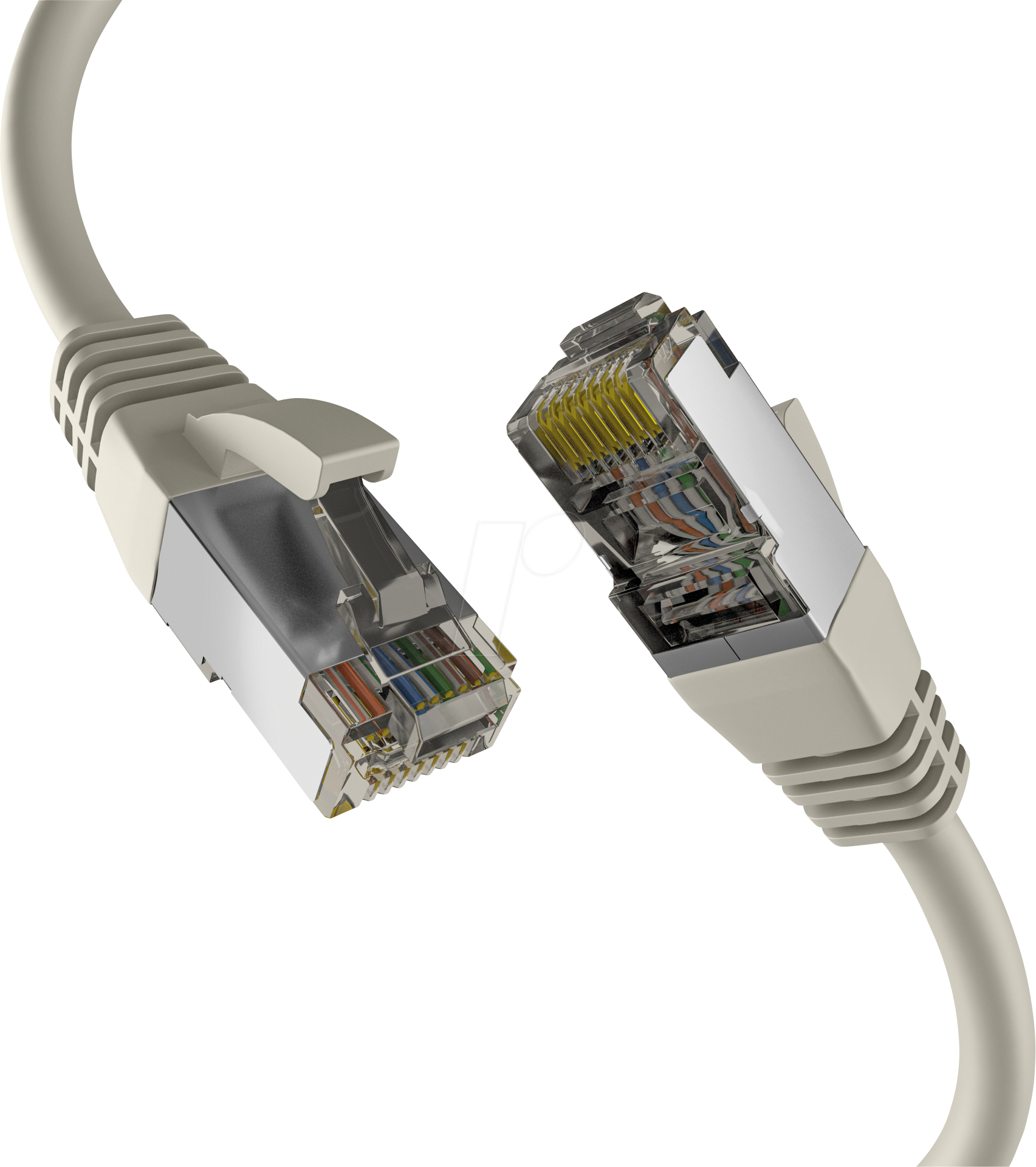 Cat8.1 S/FTP RJ45 Patchkabel - Grå