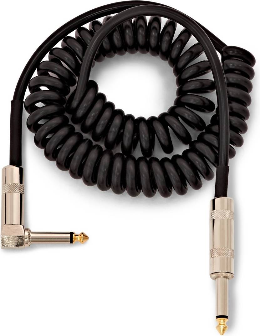 Essentials Jack Coiled Right Angled Instrument Cable