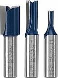 Router bit set Bosch 3-Piece Carbide-tipped Router Bit Set RBS024SXW