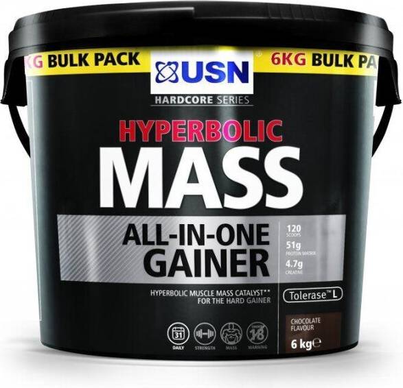 Mass gainer protein powder USN Hyperbolic Muscle Mass All-In-One Muscle Gaining Protein Powder