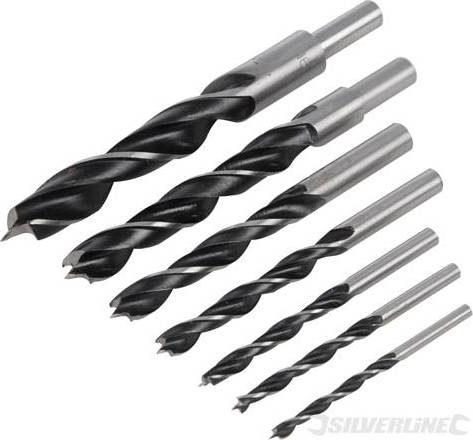 Silverline 7pc Plug Cutter Drill Bit Set