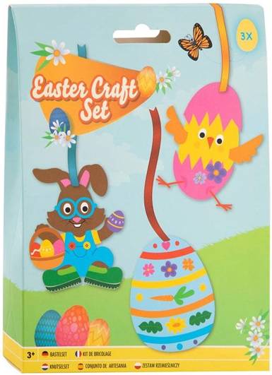Grafix Easter Hangers Set Rabbit Chick & Egg