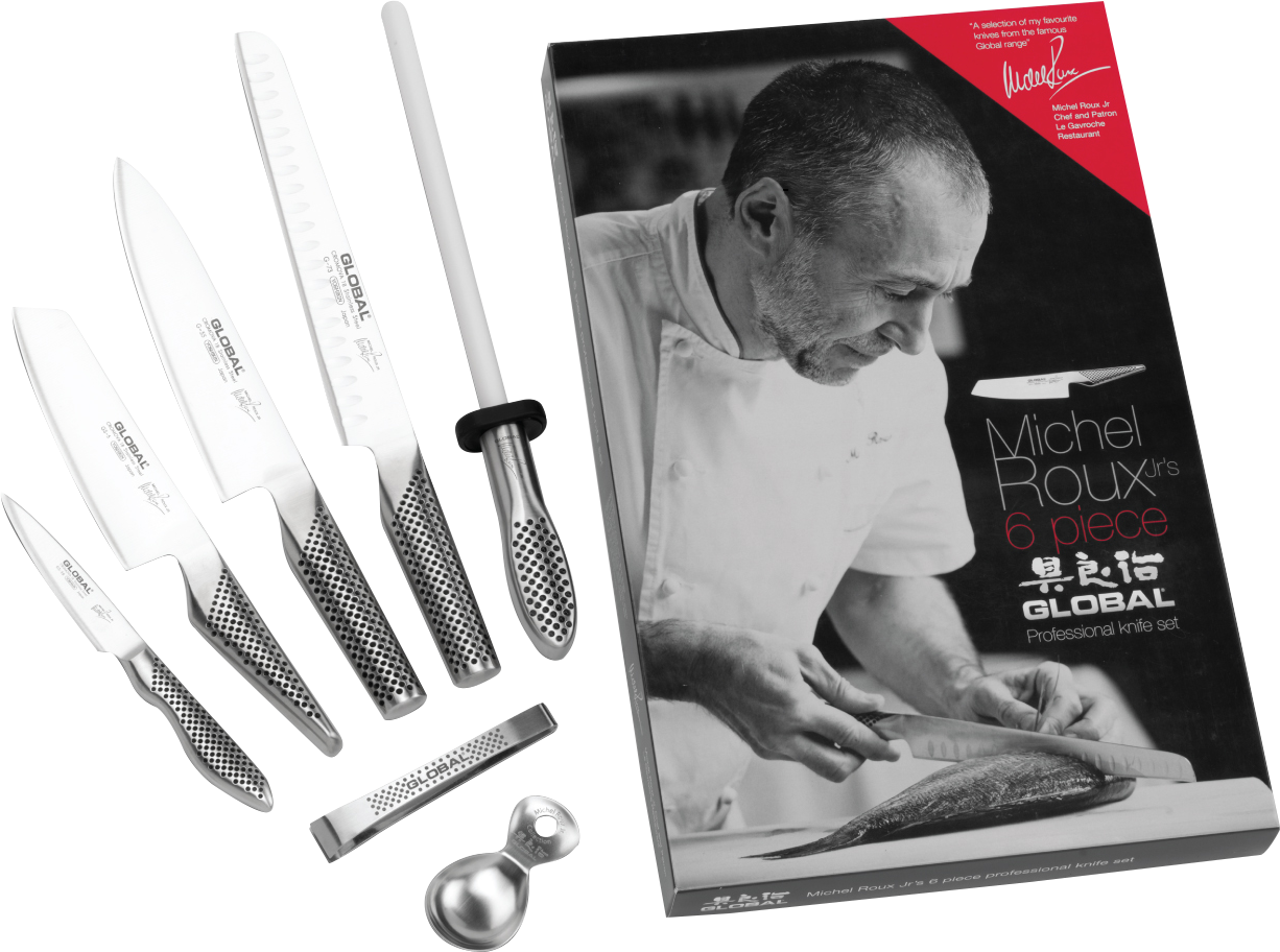 Global knives set Global Michel Roux Jr GROUX6