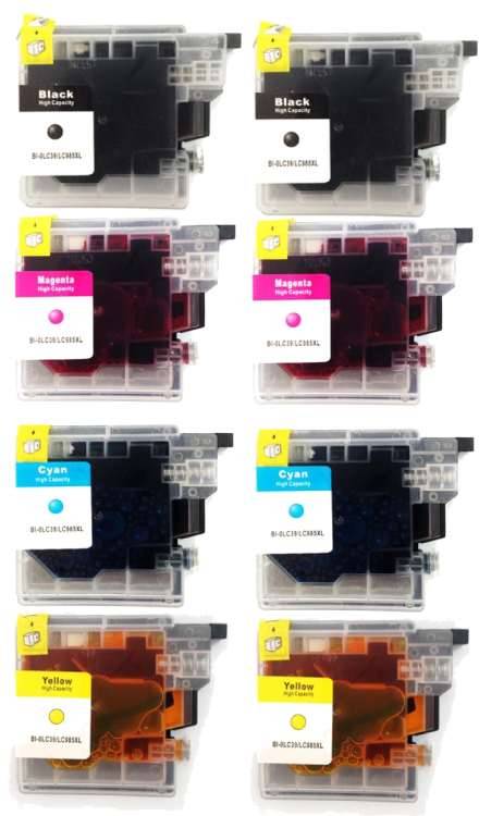Go Inks LC985 Compatible Ink Cartridge Set - Black/Cyan/Magenta/Yellow