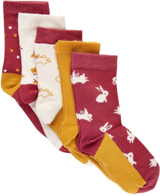 Minymo Strumpor 5-Pack - Roan Rouge