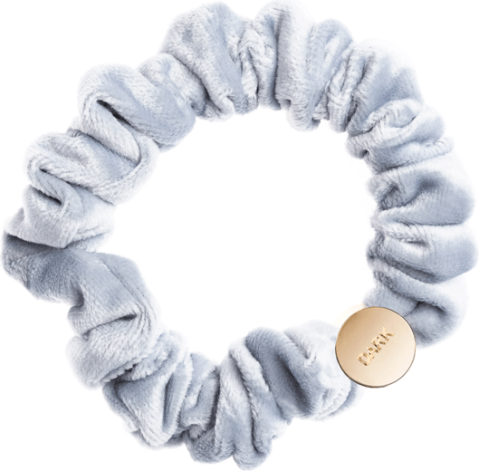 Velvet Mini Scrunchie Cool Blue