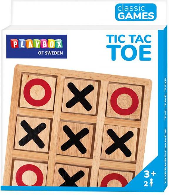 PlayBox Reko Tic Tac Toe Luffarschack i Trä