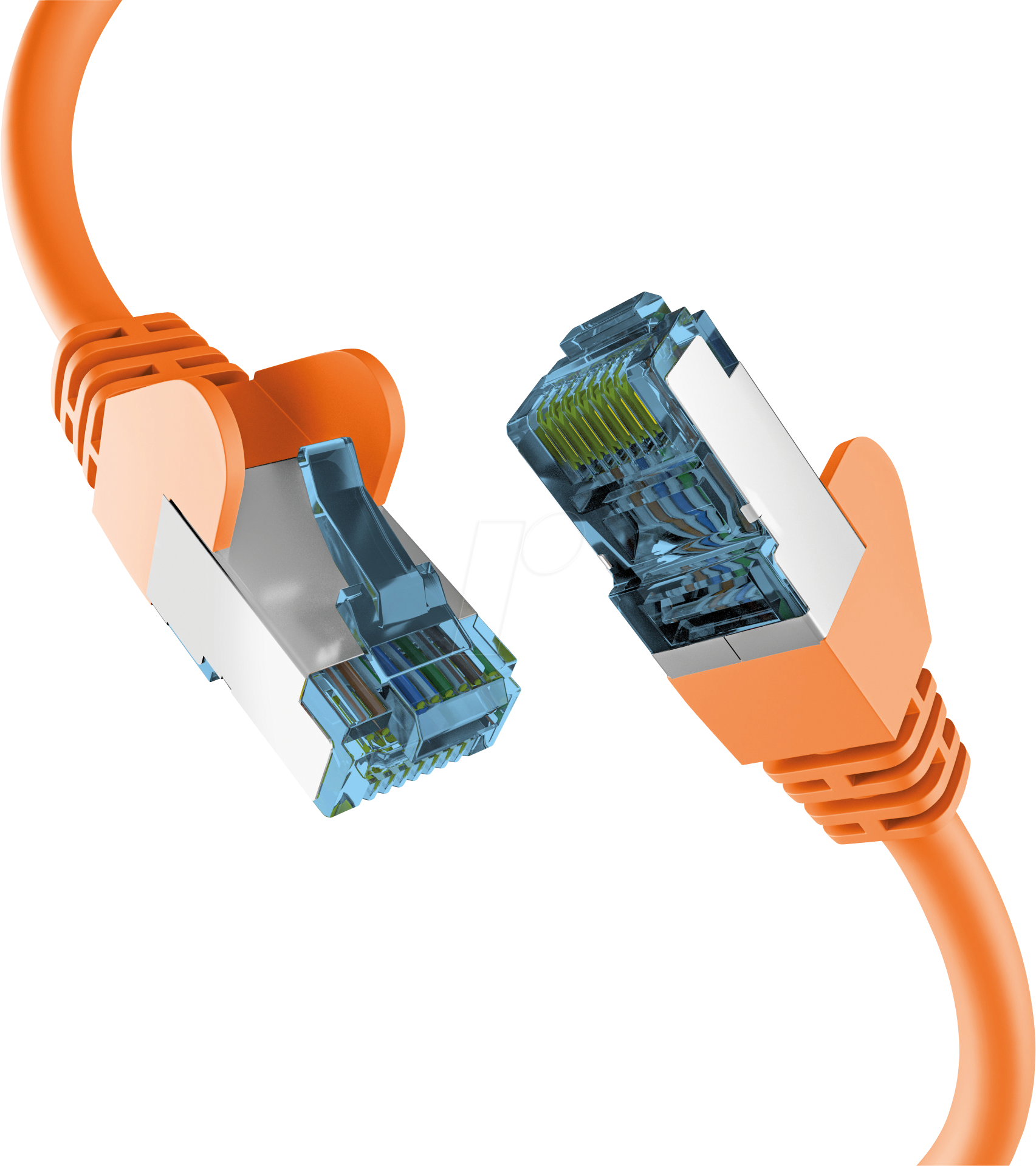 EFB Câble de Raccordement RJ45 Cat7 S/FTP PiMF 50 m - Orange