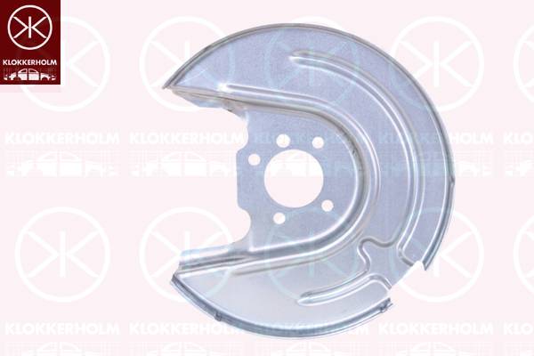 Klokkerholm Brake Disc Back Plate Rear Axle Left