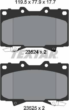 Textar Brake Pad Set 2352402