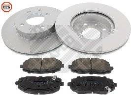 Mapco Brake Disc And Pads Set Front Axle