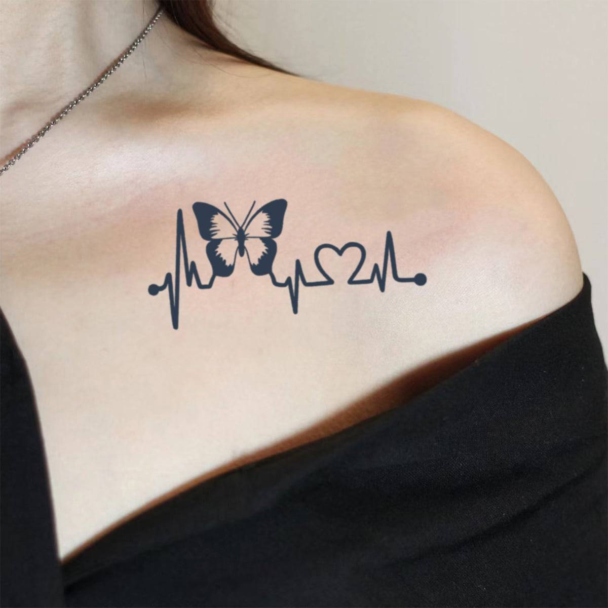 Shein Butterfly Pattern Temporary Tattoo Sticker - Personalized