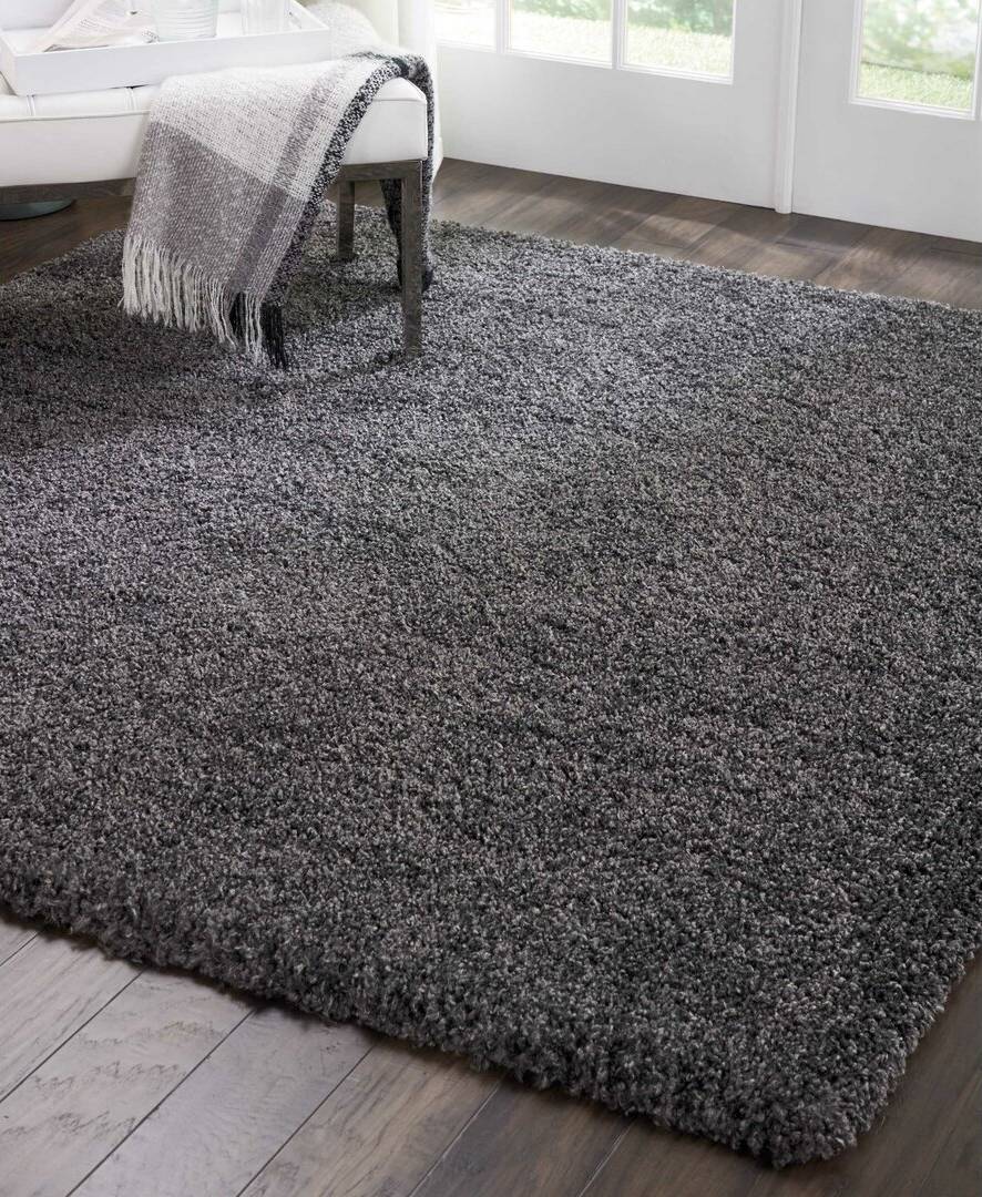 Blue Elephant Dark Rug Grey