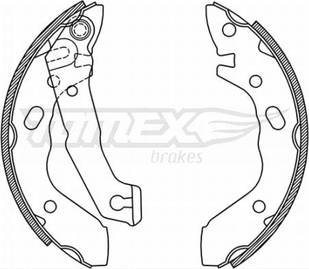 Tomex TX Brake Shoes Rear Axle