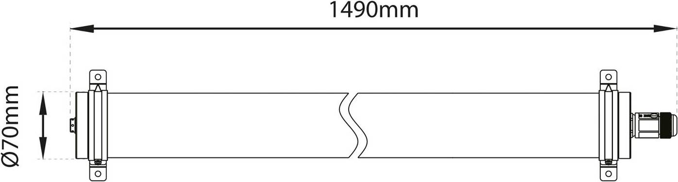 SLC Lava LED IP69 Ceiling Flush Light