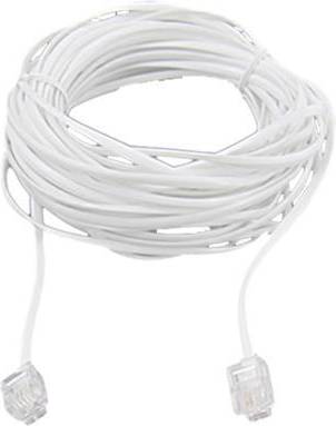 10m Telephone Extension Cord With Standard RJ11 Plug
