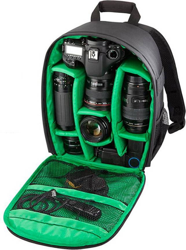 Multi-functional Small DSLR Digital Camera Video Backpack Bag Waterproof Outdoor