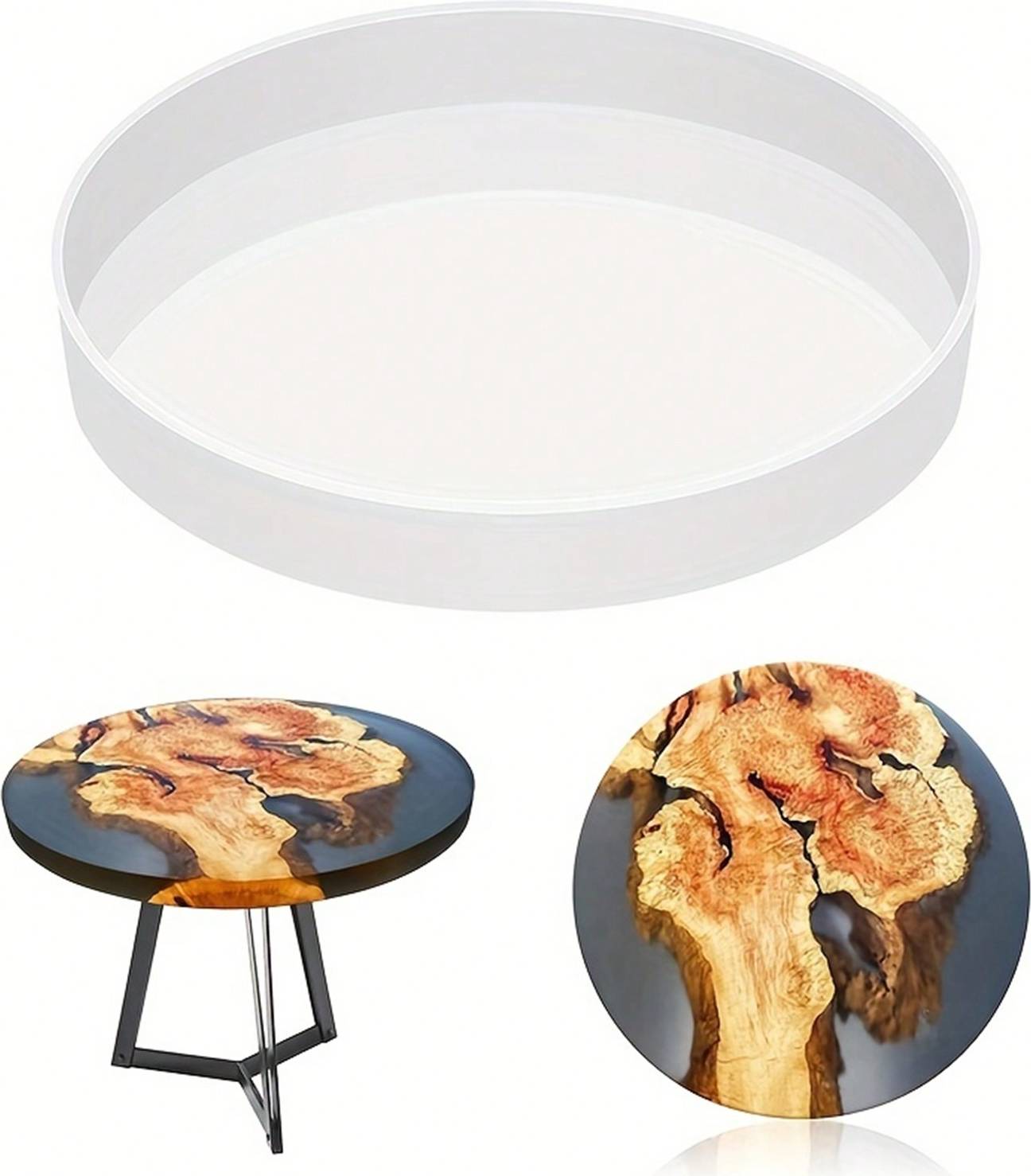 Shein Oversize Resin Table Mold 7 Inch To 14 Inch