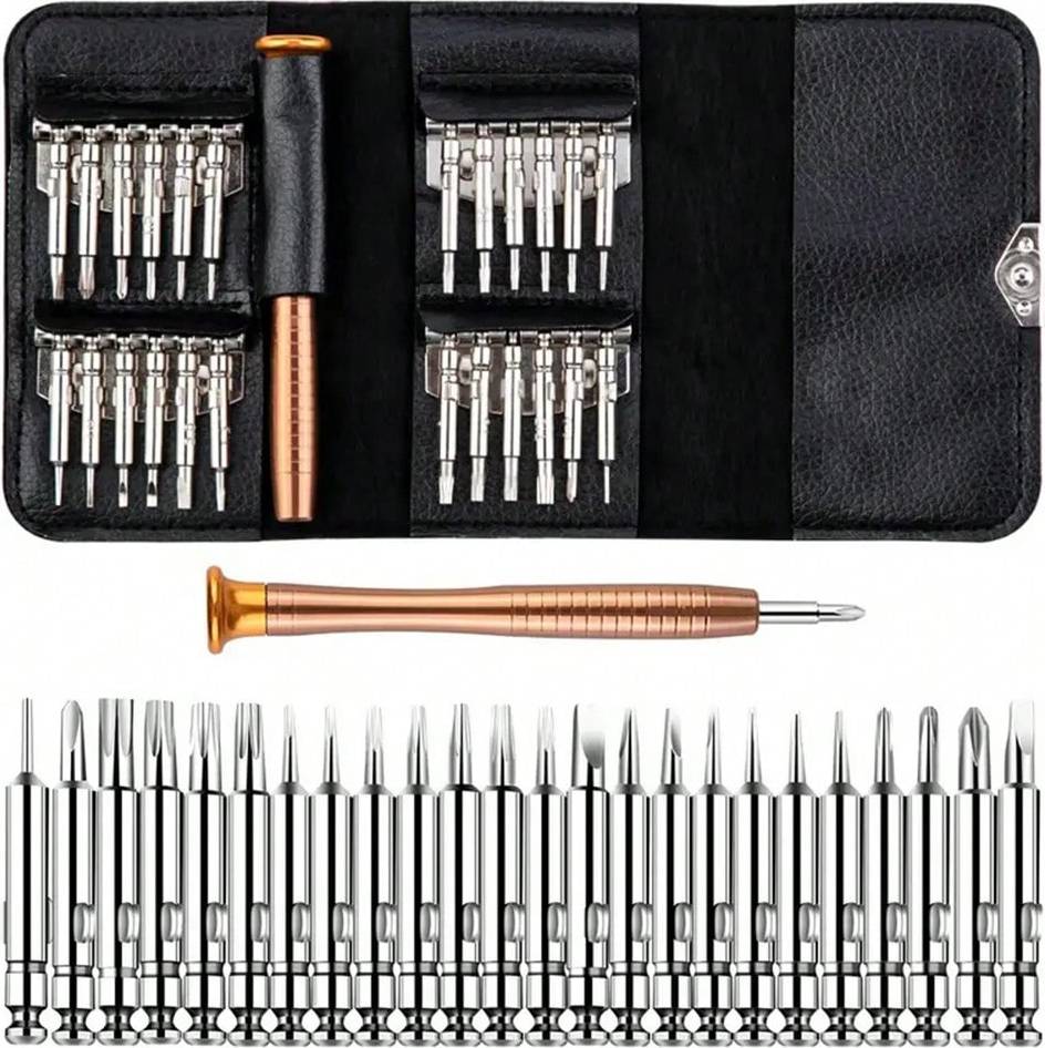 Shein 25 In 1 Mini Precision Magnetic Screwdriver Kit Bit Screwdriver
