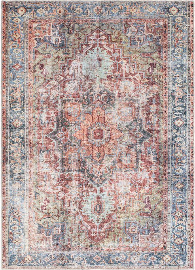 World Rug Gallery Distressed Multicolor