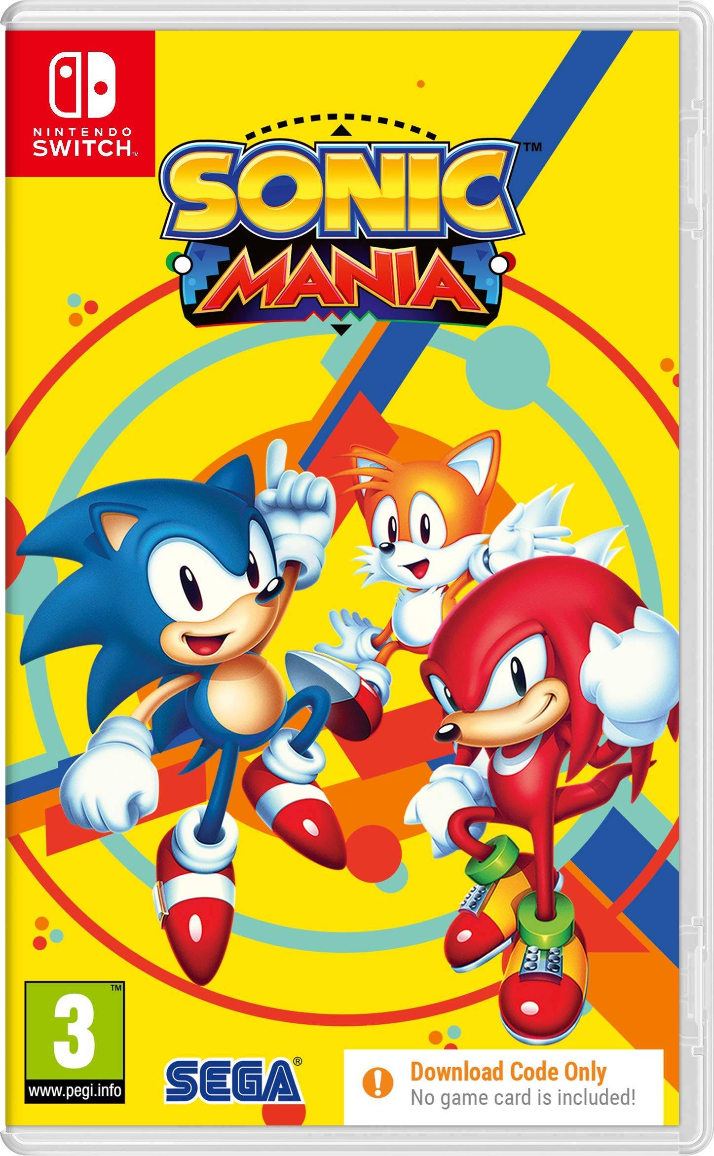 Sonic Mania Code in Box Nintendo Switch