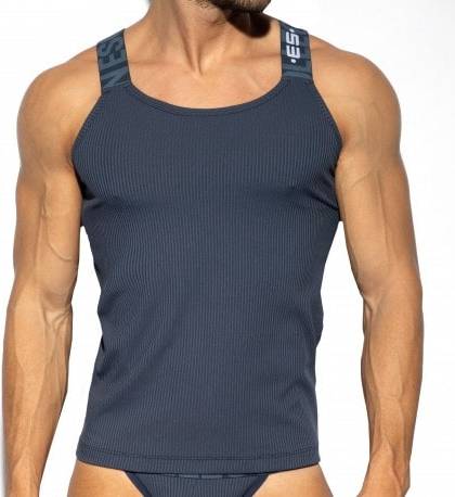 ES Collection Recycled Rib Tank Top - Navy